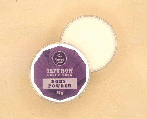 BODY POWDER - SAFFRON EGYPT MUSK - Part of the #collection_name# collection, available at Natural Lamu Online Shop