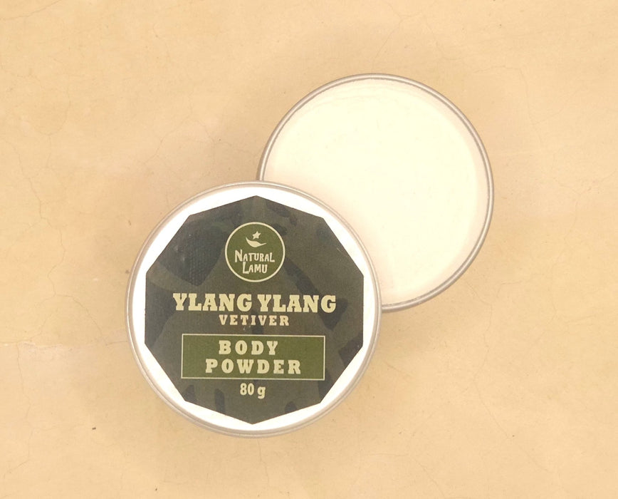 BODY POWDER YLANG YLANG VETIVER - Part of the #collection_name# collection, available at Natural Lamu Online Shop