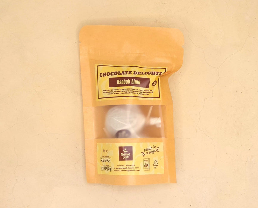 CHOCOLATE DELIGHTS - BAOBAB LIME 70% - Part of the #collection_name# collection, available at Natural Lamu Online Shop