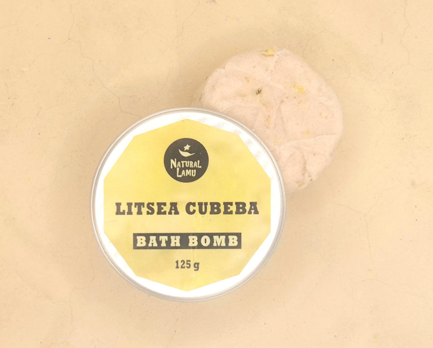 LITSEA CUBEBA BATH BOMB - Part of the #collection_name# collection, available at Natural Lamu Online Shop