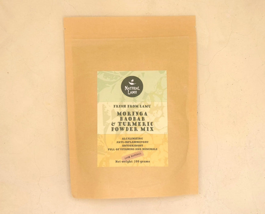 MORINGA, BAOBAB & TURMERIC POWDER - Part of the #collection_name# collection, available at Natural Lamu Online Shop