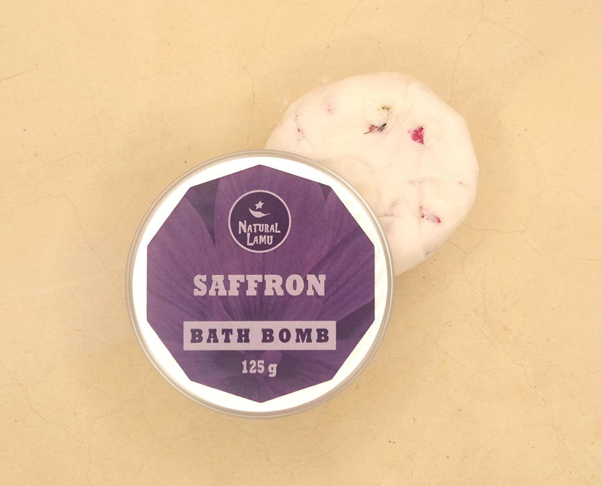 SAFFRON BATH BOMB - Part of the #collection_name# collection, available at Natural Lamu Online Shop